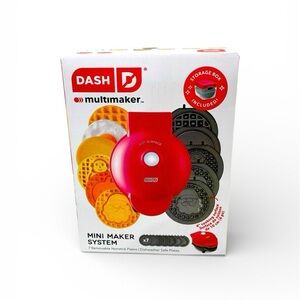 Multimaker Mini Maker System, 7 Removable Nonstick Plates, Dishwasher-Safe New